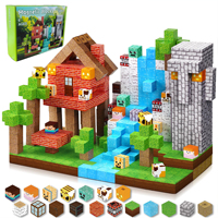 150 Pièces Blocs de Construction Magnétiques Monolith Monument, Kit de Modélisation 3D d'Architecture et d'Ingénierie Structurelle pour Enfants