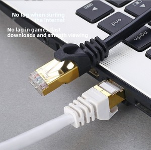 Câble réseau Cat7 blindé double SFTP avec connecteur plaqué or à 8 conducteurs en cuivre pur - Product Image 3