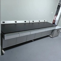 Banc de laboratoire avec évier en acier inoxydable 304, table de laboratoire chimique avec robinet pour laboratoire de recherche
