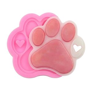Cute Cat Paw Silicone Mold, Fondant <b>Cake</b> Decorating Tool, Soap Mold <b>Slice</b> - Product Image 1