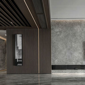 Paneles de Pared Modernos de Primera Calidad AOLO para Interiores y Exteriores, Resistentes al Agua, Decorativos, Ignífugos, de WPC, con Diseño de Listones de Madera, a Cuadros, para el Hogar - Product Image 1