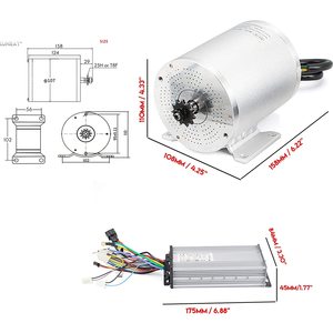 Motor Eléctrico sin Escobillas Kunray de 36V 48V 1000W 3100rpm de Alta Velocidad, Hecho de Aluminio, Piezas para Bicicletas Eléctricas y Motocicletas - Product Image 4