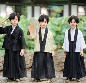 <span class=keywords><strong>Costume</strong></span> <span class=keywords><strong>traditionnel</strong></span> japonais pour enfants, kimono, vêtements de samouraï pour enfants, cardigan kimono pour garçons, ensembles de kimono, vêtements de scène pour enfants - Product Image 6
