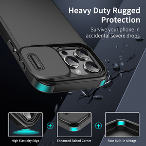 Gacase 2 in 1 PC TPU เคสป้องกันเลนส์กล้อง TPU ฝาหลังแข็งดีไซน์สไลด์สำหรับ <span class=keywords><strong>Samsung</strong></span> <span class=keywords><strong>Galaxy</strong></span> S25เคสป้องกันพิเศษกันกระแทก - Product Image 2