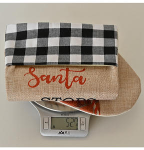 Calcetín de Navidad decorativo Papá Noel se detiene aquí en el - Product Image 4
