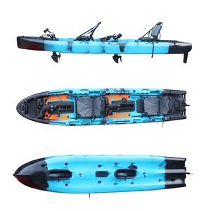 Canoë <span class=keywords><strong>de</strong></span> loisirs et <span class=keywords><strong>de</strong></span> pêche à deux <span class=keywords><strong>places</strong></span> Viking 14 pieds, double propulsion à pédales, haute qualité, vente chaude, haute performance - Product Image 2