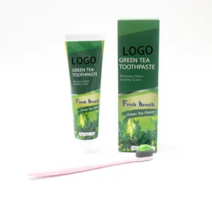 OEM Toothpaste Green Tea MINT Tooth Stain Removal Clean The Mouth Herbal Small Toothpaste Brands