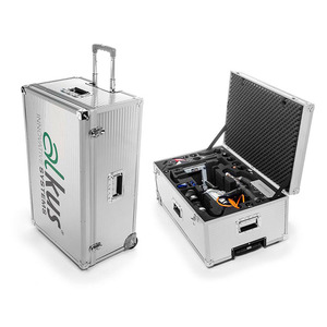 شكل هيكل متعدد الاستخدامات من سبائك الألومنيوم عجلات شفافة للبيع حافظة عرض تجريبي مع فوم للتثبيت - Product Image 1