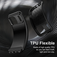 Étui de téléphone professionnel pour iPhone 18 Pro Max, coque en TPU souple avec texture carbone brossé pour iPhone 14 15 16 17e 18 Pro