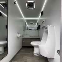 Remorque de toilettes mobiles de luxe Goeasy à 2 portes pour entreprises de location