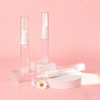 Flacon de crème pour les yeux sous vide à bec de canard portable de 5 ml, 10 ml, 15 ml pour le voyage et le remplissage