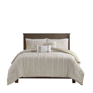 Juego de Edredón de 3 Piezas de Hilo de Algodón Teñido, Ropa de Cama Premium para una Noche de Sueño Reparador - Product Image 6