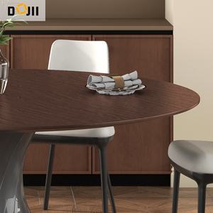 Mid-Century Modern Noyer Retro Color Petite taille <span class=keywords><strong>Table</strong></span> <span class=keywords><strong>en</strong></span> résine époxy <span class=keywords><strong>Table</strong></span> à manger ronde <span class=keywords><strong>en</strong></span> bois pour 4 <span class=keywords><strong>en</strong></span> vente - Product Image 3