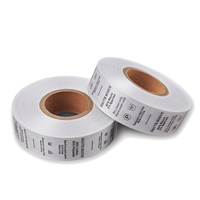 Textile de rouleau d'étiquette de taffetas en nylon de vêtement vierge de haute qualité de 30mm * 200m
