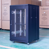 Armoire serveur réseau 18U profonde 1000 mm, rack sur pied, 19 pouces ANSI/EIA RS-310-D, porte en verre trempé, haute qualité
