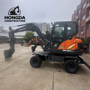 100% Original japonais Mini Doosan Dx60w pelle à roues/nouveau prix bas vente chaude pelle à roues multifonctionnelle DX60 - Product Image 4