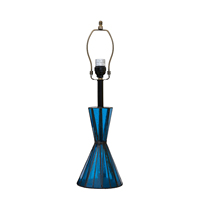 Base de lampe décorative en verre teinté Blivuself de 21 pouces, remplacement avec 6 options de couleur pour abat-jour de 8 à 14 pouces