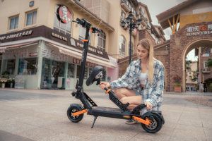 Scooter Eléctrico Plegable de Dos Ruedas, Resistente al Agua, con Suspensión Completa, Capacidad de Carga de 120 kg, Tecnología Pro Next-Gen, Sin Escobillas, de Litio, para Contratos en Sitio - Product Image 5