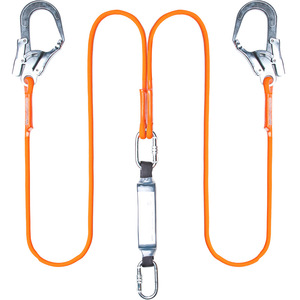 Cuerda de seguridad con ganchos grandes, medianos y pequeños de acero aleado de alta resistencia para protección contra caídas en construcción al aire libre y uso por electricistas. - Product Image 2