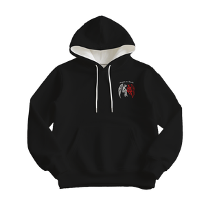 Felpa con Cappuccio da Uomo Stile Trendy con Stampa Angelo e Diavolo, Logo Personalizzato, Produttore di Abbigliamento Maschile alla Moda, Colletto con Cappuccio dal Design Distintivo - Product Image 2