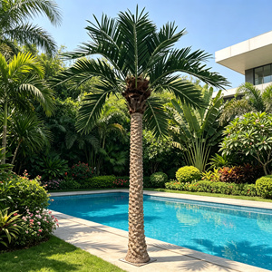Palmera Artificial de Dátaro Grande Personalizada de Fábrica, Resistente al Agua y a los Rayos UV, para Decoración de Hoteles, Resorts y Villas, 9m 30 pies OEM - Product Image 2