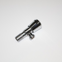 Robinet d'arrêt d'angle en acier inoxydable efficace, raccord de robinet de salle de bain, filetage mâle, robinet d'eau