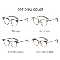 Lunettes optiques rétro pour femmes et hommes, monture de lunettes en titane légère, lunettes de vue