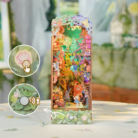 Tonecheer Le Voyage de Dorothy : Kit de maison de poupée miniature en bois DIY, Aventure de puzzle 3D, Conte de fées d'amitié, avec éclairage