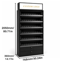 TERMEIN Vitrine à cigarettes métallique verrouillable sur mesure, présentoir à tabac dissimulé pour derrière comptoir, stockage de détail au Royaume-Uni