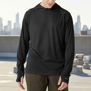 High Quality Custom Logo Print <b>Mens</b> <b>Pullover</b> Zipper-Up Long Sleeve 100% Polyester Autumn Regular Fit Quick Dry Casual Workout - Product Image 3