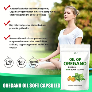 Huile essentielle d'origan sauvage pure biologique et capsules molles d'huile de nigelle à marque privée OEM – Complément alimentaire à base de plantes pour le soutien immunitaire - Product Image 3
