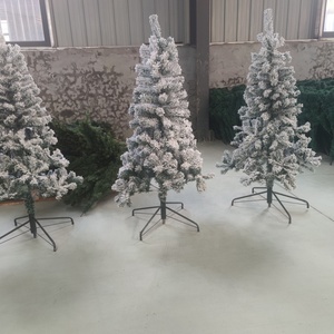 Indoor <strong>Illuminated</strong> 7Ft Size Customized <strong>Artificial</strong> PVC PE Christmas <strong>Tree</strong> LED Lights Decoration Frosted Snow Flocked Pre-Lit - Product Image 3