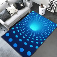 Großhandel Maschinengefertigte Wendbare Geometrische Muster Polyester Stoff Abstrakte Muster Teppiche Wohnzimmer Groß