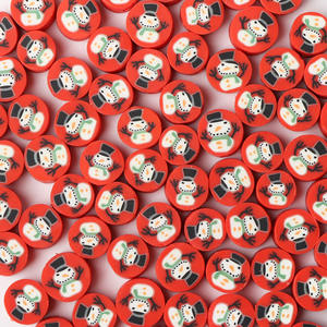 Perles plates en <span class=keywords><strong>argile</strong></span> polymère pour Bracelet, bijoux trou, perles en <span class=keywords><strong>argile</strong></span> polymère, Halloween <span class=keywords><strong>Fimo</strong></span>, noël, 1000 pièces - Product Image 4