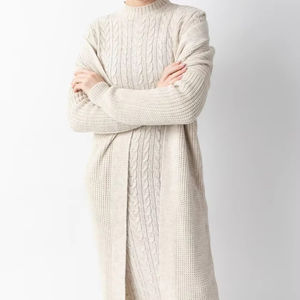 معطف ثلاثي فستان صوف برودة الطقس المناسبات الرسمية أو أنيقة محبوك يوميا عباية مفتوحة سيدة مكتب المرأة الشتاء دبي - Product Image 1