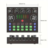 Kit de microphone pour podcast deux personnes BM800, micro à condensateur, interface audio V8S, ensemble studio d'enregistrement et de streaming pour PC et téléphone