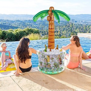 Inflatable Coconut Tree Ice Bucket 152Cm PVC Beverage Cooler Pool Party Drink Holder Emerald Green - Product Image 3