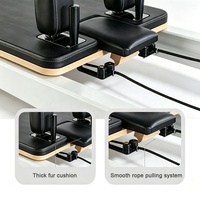 Alat Pilates Reformer Grosir dengan Kotak Latihan Duduk, Mesin Pilates untuk Studio atau Peralatan Gym di Rumah