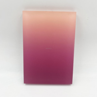 Feuille acrylique de couleur de gradient/matière plastique mate/verre organique composé