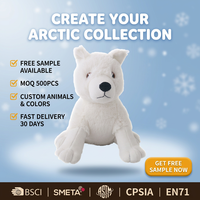Ensemble de jouets en peluche personnalisés sur le thème des animaux arctiques : phoque blanc, lapin, renard – Poupées douces et câlines sur le thème de l'hiver – Cadeau pour enfants – Fabrication OEM ODM