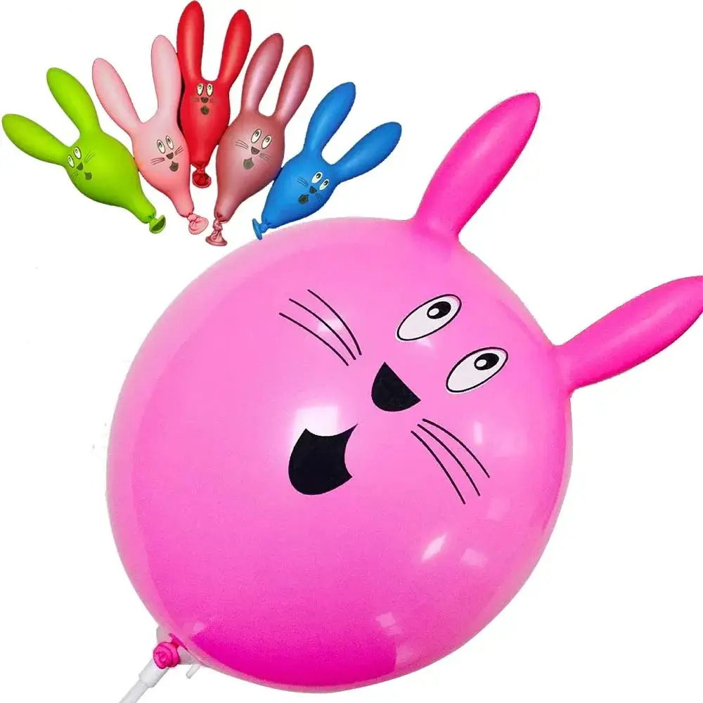 100pcs Easter Bunny Ears Latex Balloon 12inch Mixed Color Rabbit Balloons Easter Party Birthday Baby Shower Party Decorations