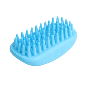 Cepillo de champú para perros para masaje de espalda, cepillo de silicona para ducha, cepillo de <span class=keywords><strong>curry</strong></span> hecho de goma, producto para el cuidado de mascotas - Product Image 6