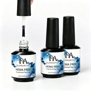 15 มล. HEMA FREE Toughened Top Coat - ยาทาเล็บเจลแบบมืออาชีพ ไม่ต้องเช็ด ให้ความเงางามสูง ป้องกันรอยขีดข่วน และติดทนนาน ให้ความเงางามแบบกระจก - Product Image 1