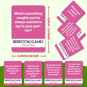 Tarjetas Románticas Personalizables de Papel Rosa para Parejas, Juego para Mejorar las Sensaciones Nocturnas en el Dormitorio - Product Image 3