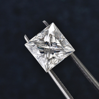 Moissanite Synthétique de Haute Qualité en Gros, Coupe Princesse, Couleur D, Pureté VVS1, Certifiée GRA, Effet de Couleur Changeant, Dureté 9.25, 3x3mm