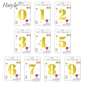 Ballons en aluminium avec chiffres de 0 à 9, couleur or et argent, 16, 32, 40 pouces, décoration de fête d'<span class=keywords><strong>anniversaire</strong></span> pour enfants, cadeaux de mariage, SBF133 - Product Image 4