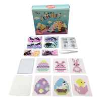 Kit de perles à faire soi-même fait à la main, jouets éducatifs pour enfants, perles à fusionner multicolores, planche à chevilles, perles Perler 5MM pour enfants