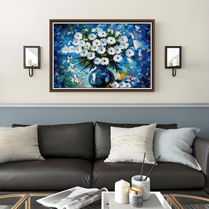 Kit <span class=keywords><strong>Pittura</strong></span> Diamante 5D Fai da Te con Diamanti <span class=keywords><strong>in</strong></span> Resina Dipinti a Mano su Tela, Stile Japandi, Motivo Floreale, Decorazioni per la Casa, Vendita all'Ingrosso - Product Image 3