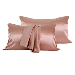 Envío rápido fundas de almohada de seda suave gran oferta caramelo 35 colores funda de almohada de satén fundas de almohada <span class=keywords><strong>para</strong></span> <span class=keywords><strong>dormir</strong></span> Stock - Product Image 2