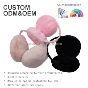 New Women's Soft Plush <b>Ear</b> <b>Muffs</b> Fashion Solid Earflap Outdoor Cold Protection Winter Warm Earmuffs - Product Image 2